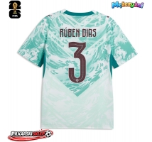 Portugalia Ruben Dias #3 Koszulka Wyjazdowa MŚ 2026 Krótki Rękaw